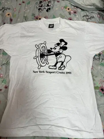 미키마우스 티셔츠 L 사이즈 90s USA제 구제 의류