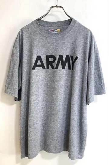 미군 실물 U.S.ARMY SOFFE ARMY 티셔츠 XL 그레이 멜란지