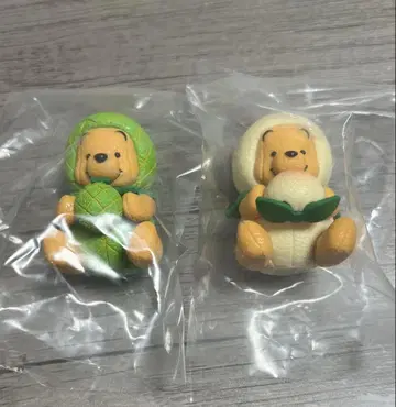 디즈니 푸우 후르츠 가챠 캡슐 토이 피규어