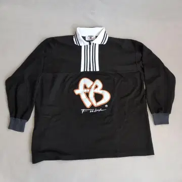 fubu USA제 하프 지퍼 로고 상의