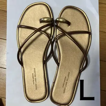 그린 라벨 릴랙싱 샌들 L 골드