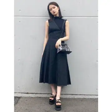 MURUA 다크 데님 살로펫