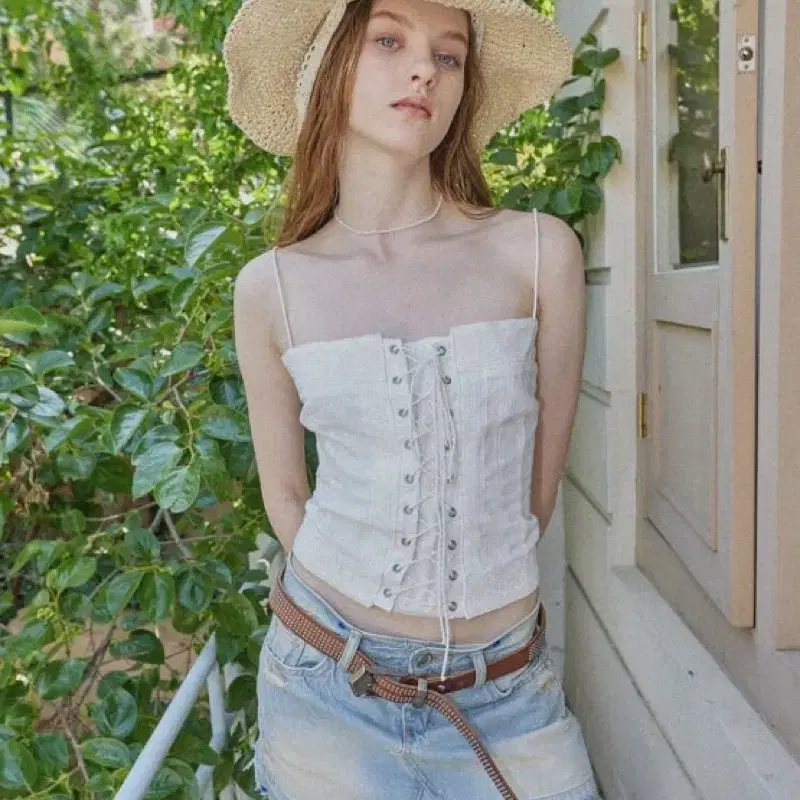 BOHEMIAN SEOUL タンクトップ ホワイト 白 ボヘミアンソウル 韓国