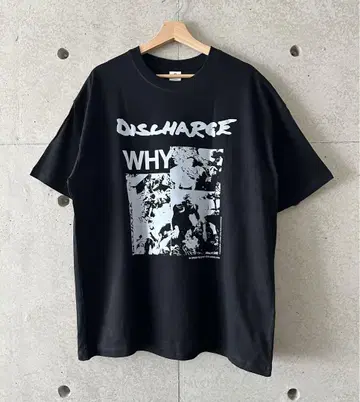 미사용품 DISCHARGE WHY 밴딩 티셔츠 crust punk