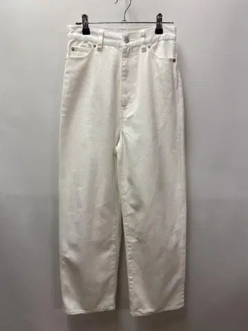 1chaku. 와이드 스트레이트 데님 화이트 M~L