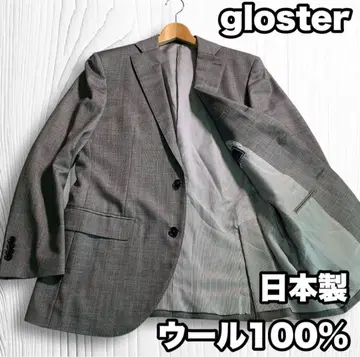 gloster 일본제 울 100% 테일러드 자켓 전체 안감 그레이 L