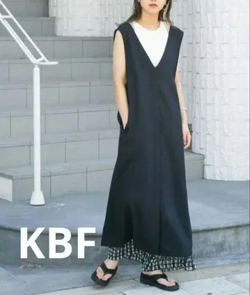 KBF 점퍼 스커트 네이비