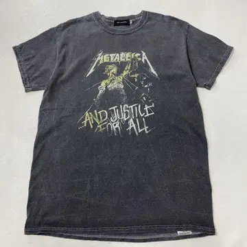 GOOD ROCK SPEED METALICA 피그먼트 가공 로고 티셔츠