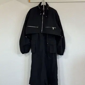 크롭 자켓 블랙