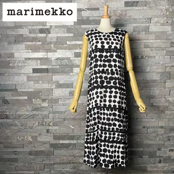 marimekko 마리메꼬 슬리브리스 모노톤 롱 원피스