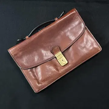 발리 BALLY 미니 브리프 케이스 클러치 백 가죽제품 쇼와 레트로