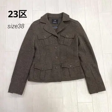 23구 울 숏코트 자켓 38 카키