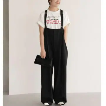 SLOBE IENA 슬로브 이에나 서스펜더 포함 와이드 팬츠 살로펫