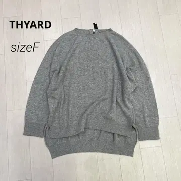 THYARD 울 혼방 오버 사이즈 니트 풀오버 F 그레이