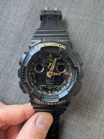 Casio G-Shock GA-100CF 카모플라주 모델