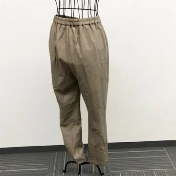 모라비토 블랑 팬츠 S 모카 허리밴딩 인조 가죽 심플