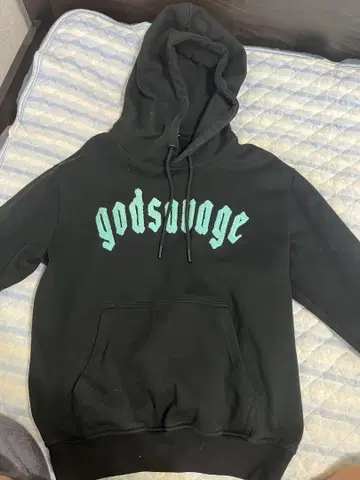 godsavage 후드 부착 후드티 M 사이즈 블랙