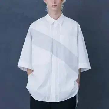 특가 PUBLIC TOKYO 22SS 디자인 셔츠 남성용 1 화이트
