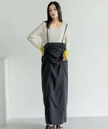 셔링 점퍼 스커트