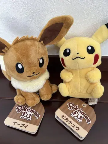 포켓몬 핏 pokemon fit 피카츄 & 이브이 봉제 인형