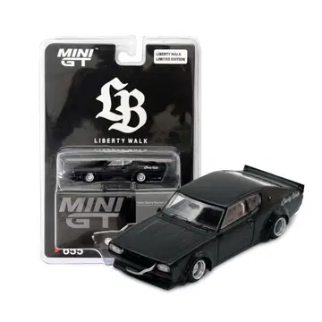 리버티 워크 MINI GT 닛산 스카이라인 켄메리 매트 블랙