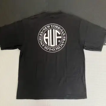 HUF 로고 티셔츠 블랙