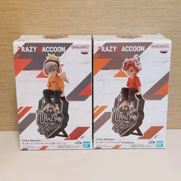 CRAZY RACCOON 피규어 2종 세트