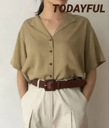 TODAYFUL 칼라리스 러프 셔츠