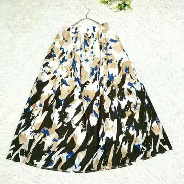 언타이틀/UNTITLED/스커트/1/S 상당/기하학/아트 패턴
