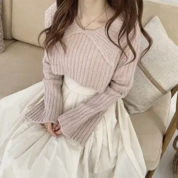 ogue. 니트 핑크 세일러 spring sailor knit