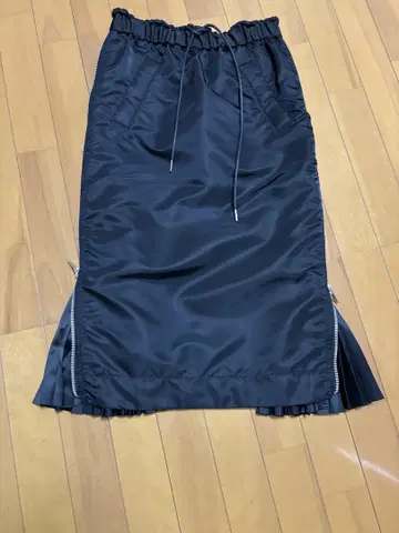 사카이 플리츠 롱 스커트