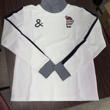 and per se 화이트 긴팔 스트라이프