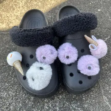 Crocs 퍼가 달린 유니콘 크로그 W 8
