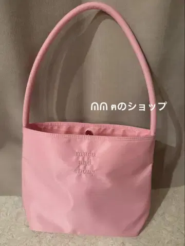 mucu and ebony 토트백 핑크