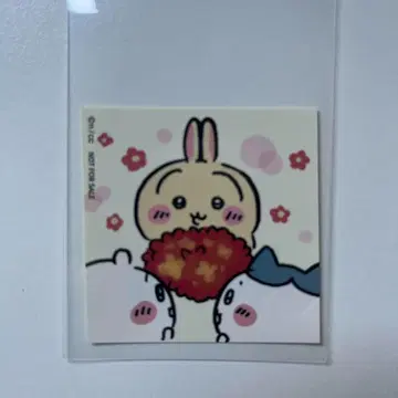 치이카와 마켓 한정판 꽃다발... 맞지? 스티커