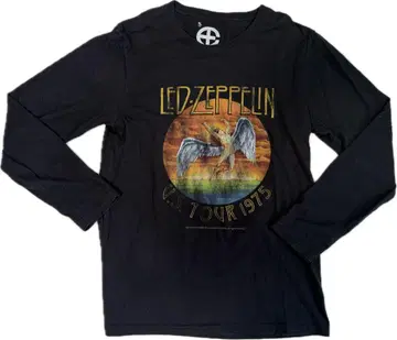 N743 LED ZEPPELIN 1975 투어 프린트 티셔츠