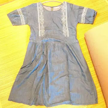 AFTERNOON TEA WARDROBE 자수 장식 튜닉 원피스