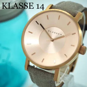 274 KLASSE14 남성용 시계 골드 핑크 골드 심플