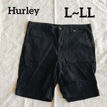 Hurley [34/L~LL] 블랙 숏 팬츠 검정 하프 팬츠