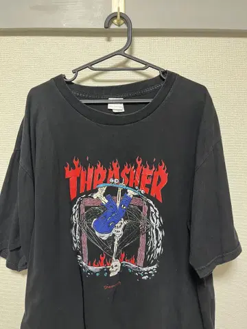 Thrasher 스케이트보드 티셔츠 블랙