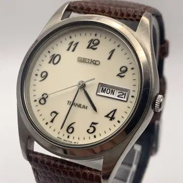 세이코 Seiko 7N43-9090 티타늄 아이보리 남성용