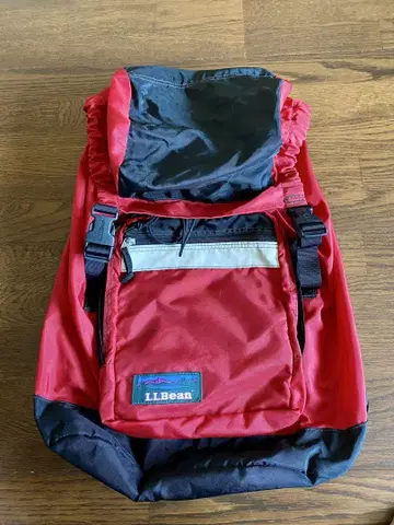 90년대 빈티지 레어 LLBean 백팩 빨간색 빅 사이즈