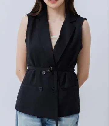 SENEE 더블 자켓 베스트