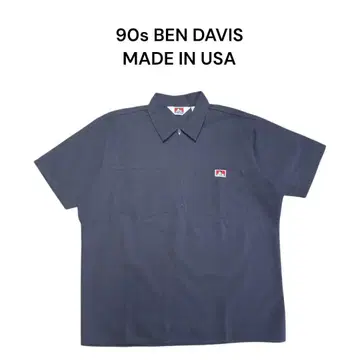 USA제 90년대 BEN DAVIS 하프 지퍼 워크 셔츠 벤 데이비스