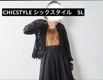 CHICSTYLE 시크 스타일 레이스 가디건 블랙 5L