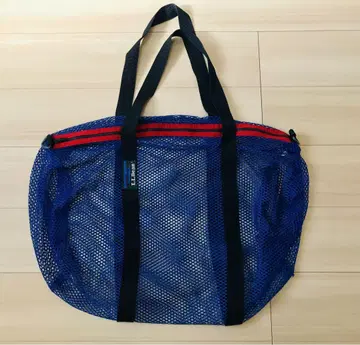 90'S L.L.Bean 메쉬 보스턴 백 드럼 백 블루