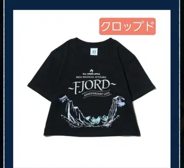 FJORD 티셔츠 블랙 크롭