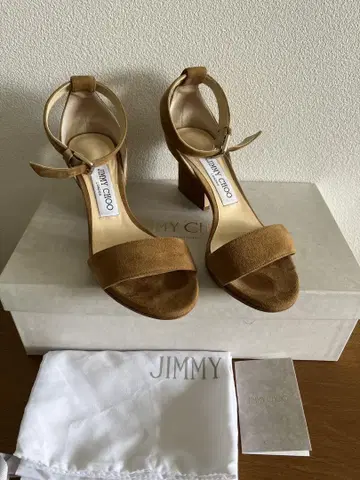 JIMMY CHOO 지미추 스웨이드 샌들