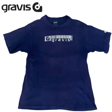 90s USA제 GRAVIS 그라비스 티셔츠 빈티지 네이비 L