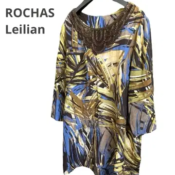 ROCHAS 로샤스 레리안 튜닉 블라우스 보타니컬 13 2XL